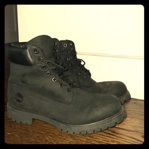 All Black Timberlands Size 11 - Worn Twice